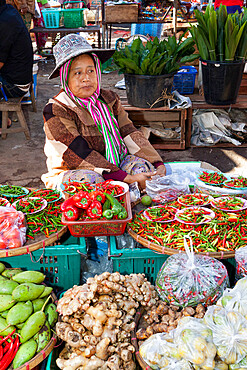 Central Market, Kengtung, Shan State, Myanmar (Burma), Asia