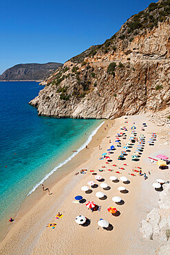 Kaputas beach, near Kalkan, Lycia, Antalya Province, Mediterranean Coast, Southwest Turkey, Anatolia, Turkey, Asia Minor, Eurasia