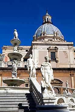 Piazza Pretoria, Palermo, Sicily, Italy, Europe