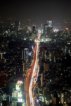 Night view of Tokyo from Tokyo City View observation deck, Roppongi Hills, Tokyo, Japan, Asia