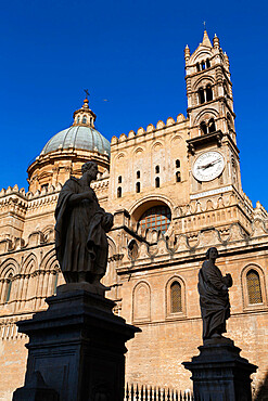 Exterior of the Norman Cattedrale (cathedral), Palermo, Sicily, Italy, Europe