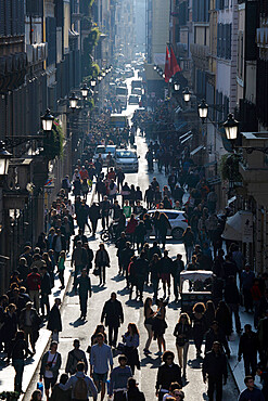 Via Condotti shopping street, Rome, Lazio, Italy, Europe