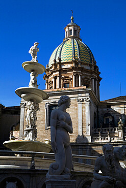 Piazza Pretoria, Palermo, Sicily, Italy, Europe