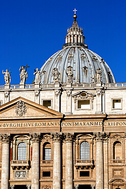 St. Peter's Basilica, UNESCO World Heritage Site, Vatican City, Rome, Lazio, Italy, Europe