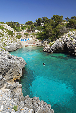 Cala dell Acquaviva beach and cove, Castro, Lecce Province, Puglia, Italy, Europe