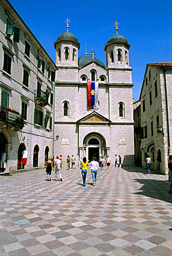 St. Nicholas Serbian Orthodox Church, Kotor, The Boka Kotorska (Bay of Kotor), UNESCO World Heritage Site, Montenegro, Europe