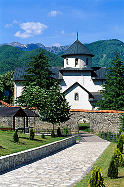 Moraca Monastery, near Kolasin, Eastern Highlands, Montenegro, Europe