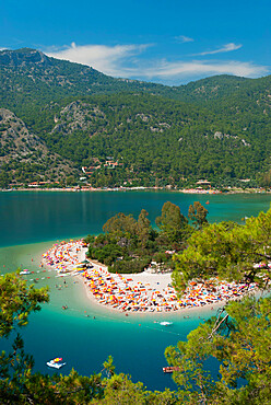 Lagoon Beach, Olu Deniz, near Fethiye, Aegean, Anatolia, Turkey, Asia Minor, Eurasia