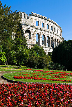 The Roman Amphitheatre, Pula, Istria, Croatia, Europe