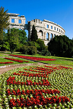 The Roman Amphitheatre, Pula, Istria, Croatia, Europe