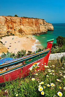 Praia da Benagil, Benagil, Algarve, Portugal, Europe