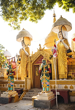 Buddhist Temple, Amarapura, Mandalay, Mandalay Region, Myanmar (Burma), Asia