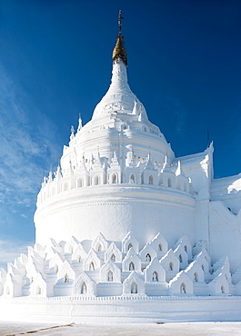 Exterior of Hsinbyume Paya, Mingun, Mandalay Region, Myanmar (Burma), Asia