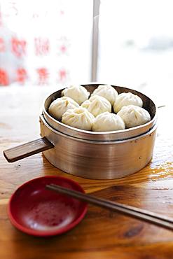 Steamed dumplings, Dali, Yunnan Province, China, Asia