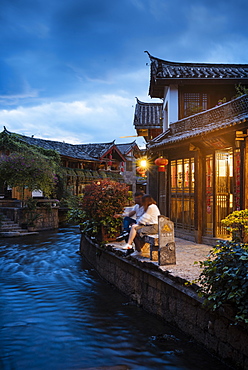 Lijiang at twilight, Yunnan Province, China, Asia