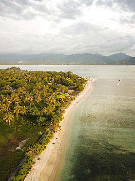 Beach at sunset, Gili Air, Gili Islands, Lombok Region, Indonesia, Southeast Asia, Asia