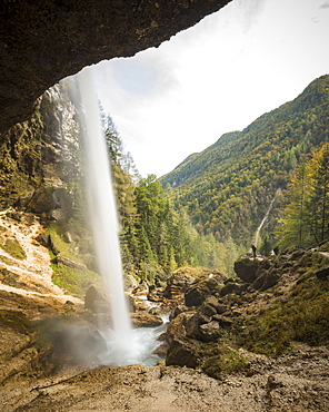 Pericnik Waterfall, Triglav National Park, Upper Carniola, Slovenia, Europe