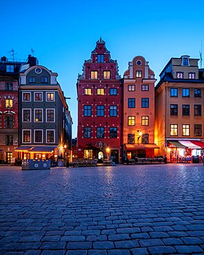 Gamla Stan at Dusk, Stockholm, Sv?dermanland and ???Uppland, Sweden