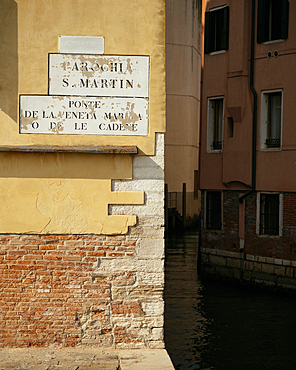 Detail of building, Venice, Veneto, Italy