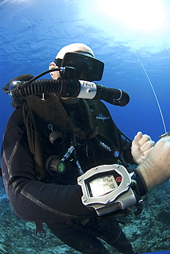 Technical Divers using Trimix, Rebreathers and technical diving equipment, Divetech, Grand Cayman, Cayman Islands, Caribbean