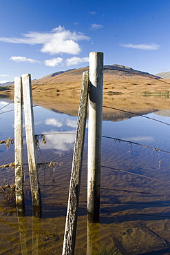 Freshwater loch.  Black Mount by Rannoch Moor near Glencoe, Scotland.