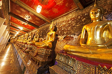 Wat Suthat Temple with budda statue, Bangkok, Thailand