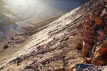 View to Valle de la Luna, Chile, Antofagasta Region, Atacama Desert, Valle de la Luna