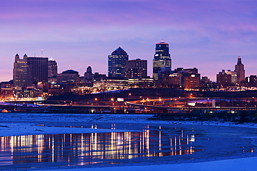 Sunrise cityscape, Kansas City, Missouri