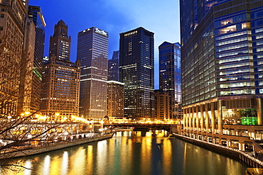 USA, Illinois, Chicago, City view, USA, Illinois, Chicago