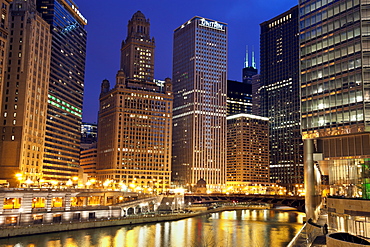 USA, Illinois, Chicago, City view, USA, Illinois, Chicago