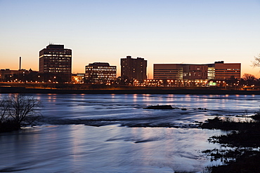 New Jersey, Trenton, Cityscape at night, Trenton, New Jersey, USA