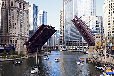 Michigan Avenue bridge, Chicago, Illinois