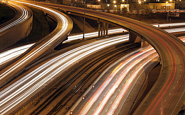 Light trail, Chicago, Illinois