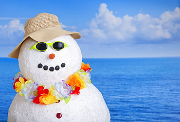 Snowman at sea