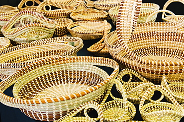 USA, South Carolina, Charleston, Sweetgrass baskets