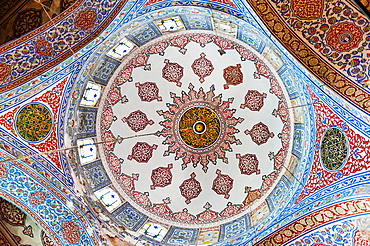 Turkey, Istanbul, Sultanahmet Mosque interior