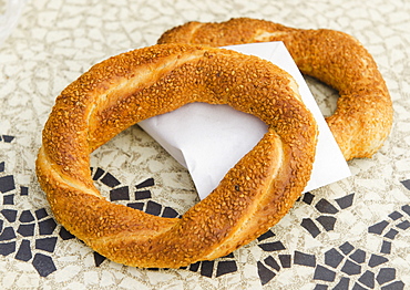 Turkey, Istanbul, pretzels