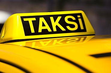 Turkey, Istanbul, Yellow taxi