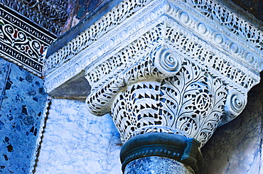 Turkey, Istanbul, Haghia Sophia Mosque column