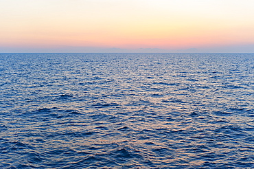 Aegean Sea horizon at sunset