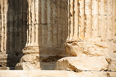 Greece, Athens, Corinthian columns of Temple of Olympian Zeus