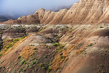 USA, South Dakota, Mountains in Badlands National Park