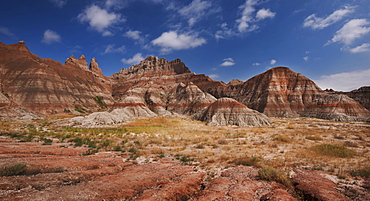 USA, South Dakota, Mountains in Badlands National Park