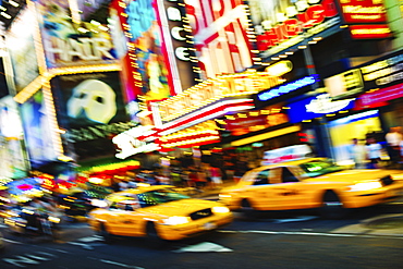 Times Square New York City at dusk