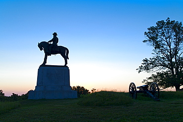 Statue of major general Oliver Howard on east cemetery hill