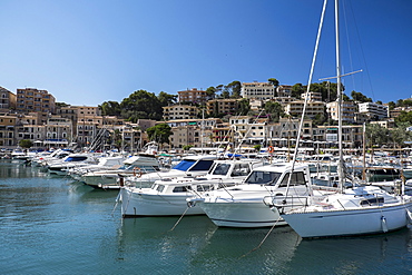 Soller, Mallorca, Boats in marina, Soller, Mallorca