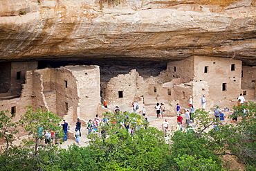 USA, Colorado, Mesa Verde National Park, Spruce Tree House, USA, Colorado, Mesa Verde National Park