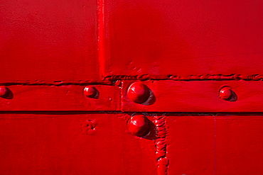 Detail of red tugboat