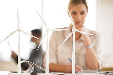 Architect working in firm dealing with wind power