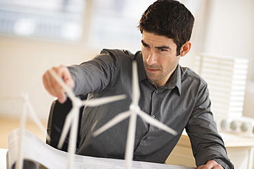 Architect working in firm dealing with wind power